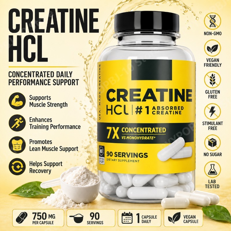 The Nutrition Fitness - Creatine HCl 750mg 90 Capsules Fitness