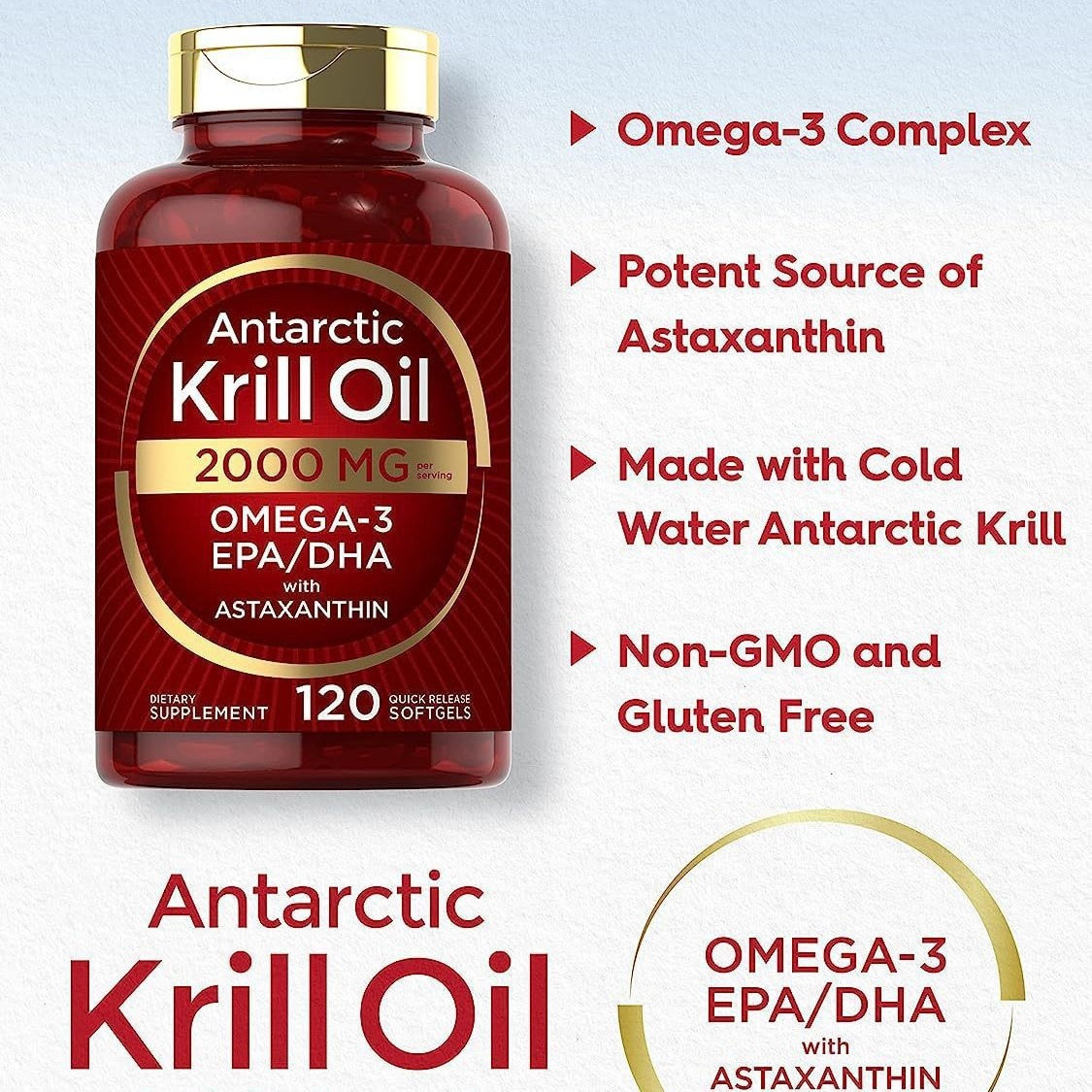 The Nutrition Fitness - Krill oil soft capsules supplement nutrition,