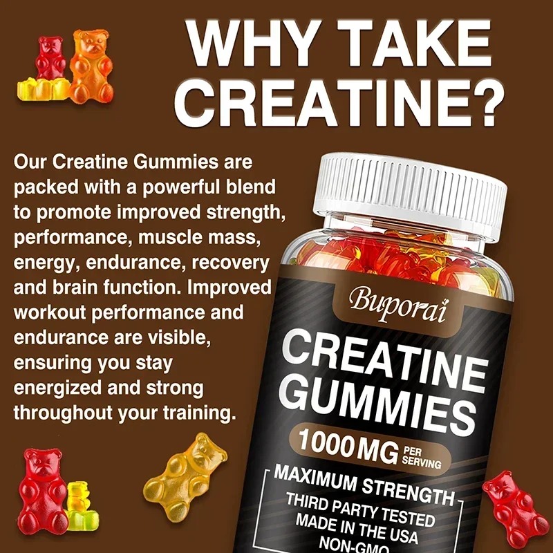 Creatine Monohydrate Gummies - - Creatine Monohydrate Powder recension och pris