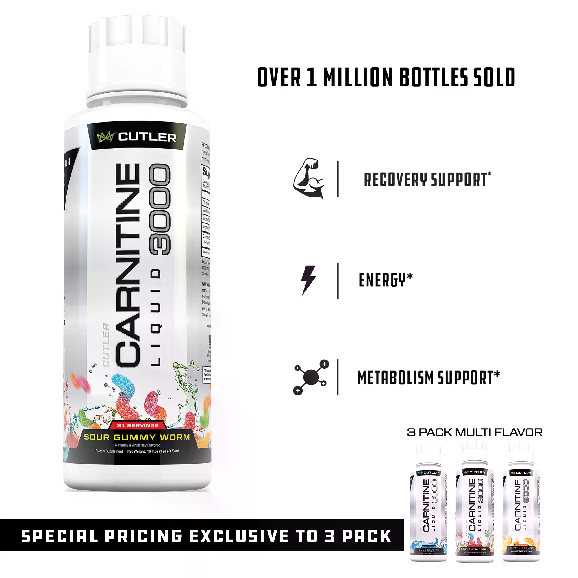 Cutler Nutrition Liquid Carnit - Fitness Nutrition Energy recension och pris
