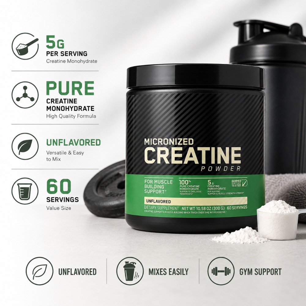Creatine Monohydrate Powder 30 - The Nutrition Fitness recension och pris