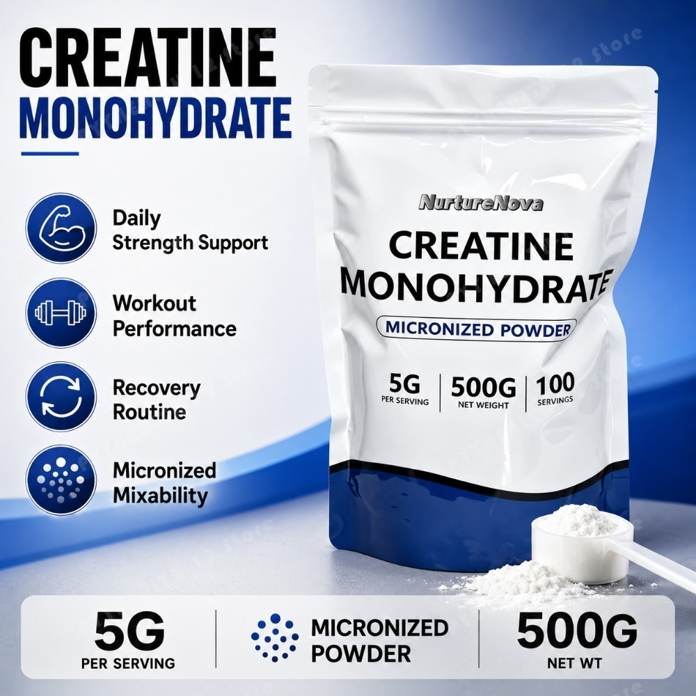 NurtureNova Micronized Creatin - Creatine Monohydrate Powder recension och pris